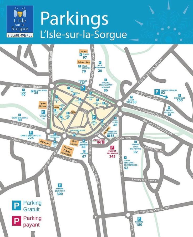 Appartement Terrasse Climatise Calme En Centre-Ville LʼIsle-sur-la-Sorgue 외부 사진